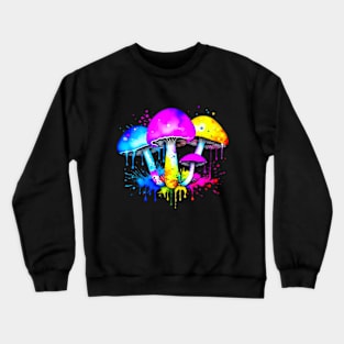 Magic Mushrooms colorful Crewneck Sweatshirt